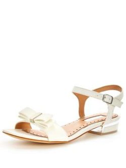 Miss Kg Ruby Low Heel Bow Trim Sandal